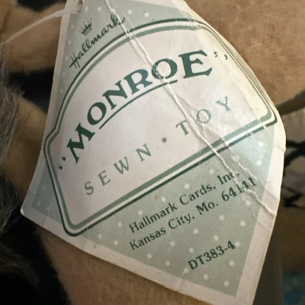 Vintage 1985 Hallmark Monroe the Lion Friend‎ of Rodney Reindeer Plush Toy